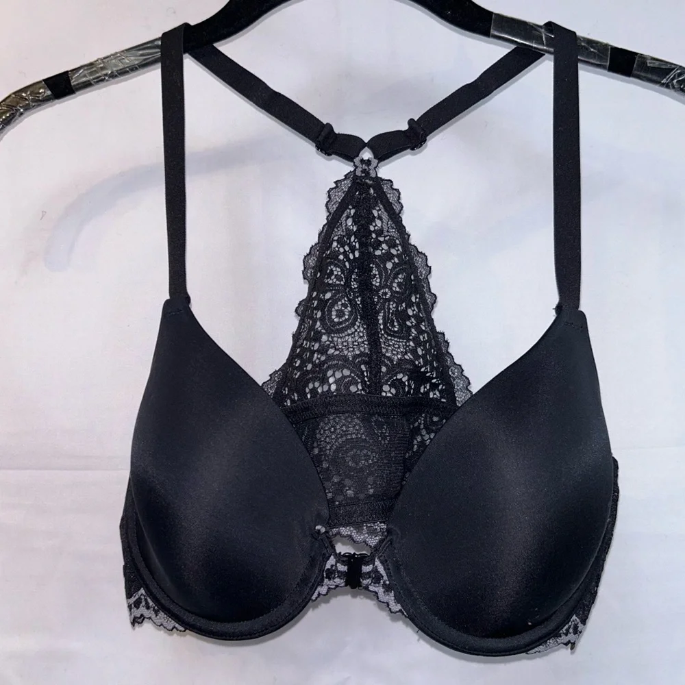 Maidenform Bra Lace Racerback Full Coverage Lightly Padded Underwire T-Shirt Bra